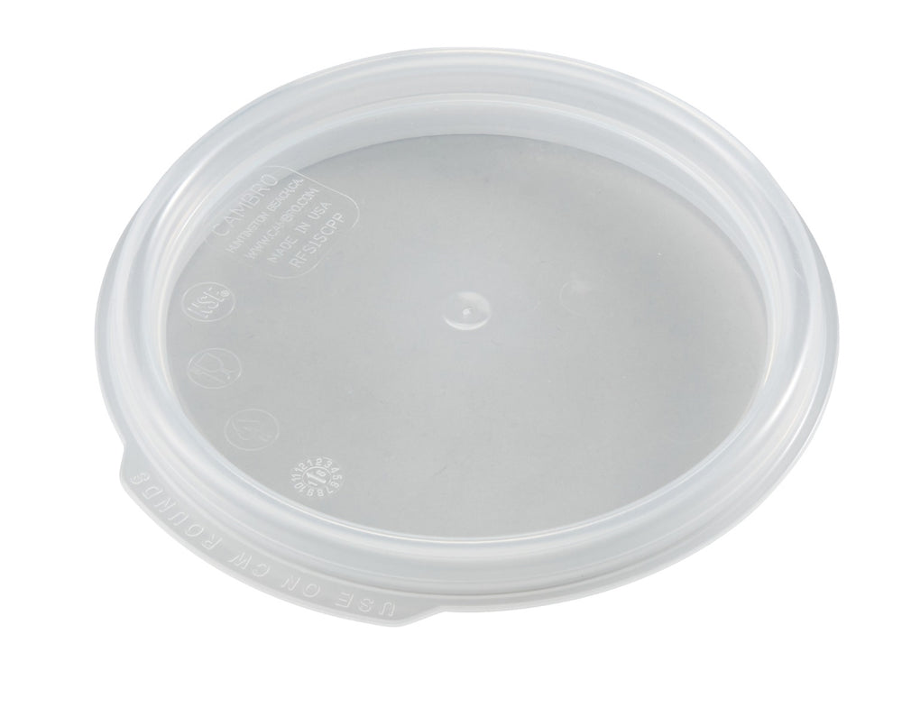Cambro RFS1SCPP190 Camwear Round Food Storage Container Seal Cover - fits 1 qt. - Translucent