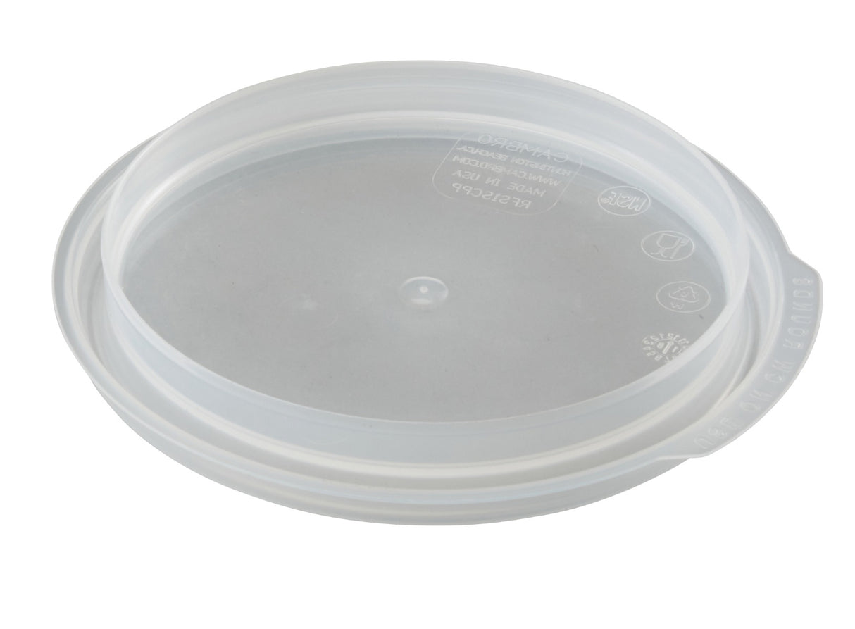 Cambro RFS1SCPP190 Camwear Round Food Storage Container Seal Cover - fits 1 qt. - Translucent