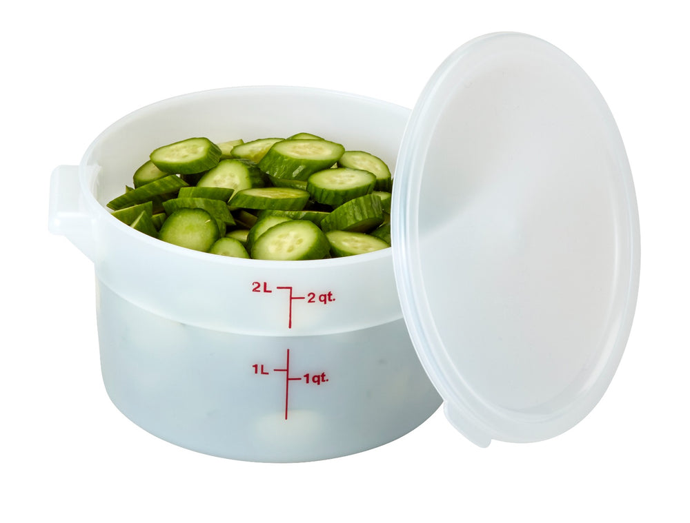 Cambro RFS2148 Food Storage Container, Round, Polyethylene 2 qt.