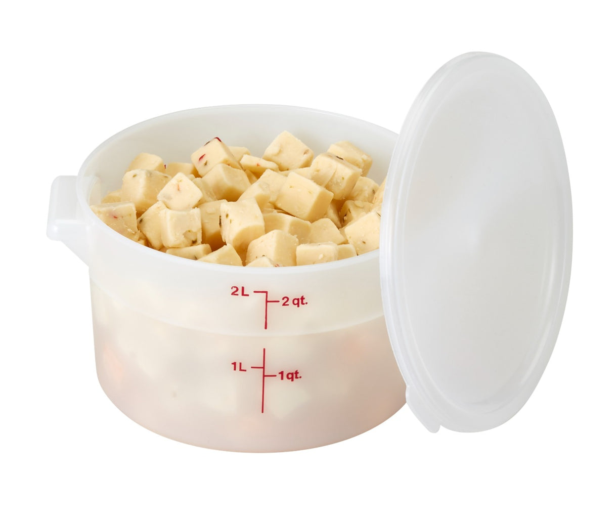 Cambro RFS2148 Food Storage Container, Round, Polyethylene 2 qt.