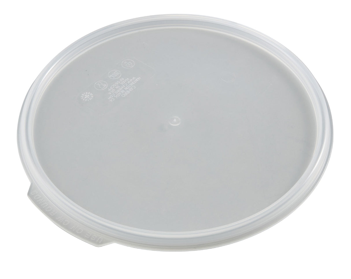 Cambro RFS6SCPP190 Camwear Round Food Storage Container Seal Cover - fits 6 & 8 qt. - Translucent