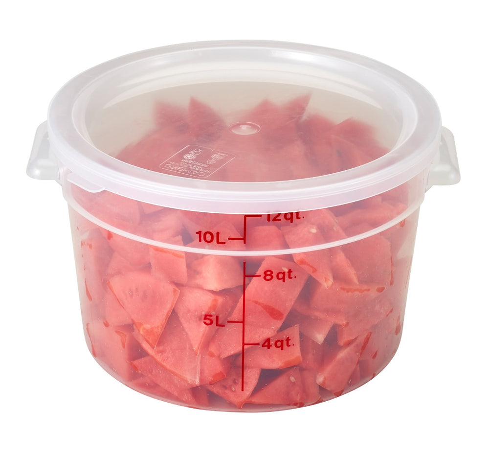 Cambro RFSC12PP190 Lid, Container, Translucent, Round