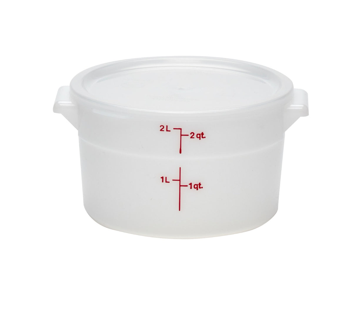 Cambro RFSC2148 Round Food Storage Container Cover - fits 2 & 4 qt. - Natural White
