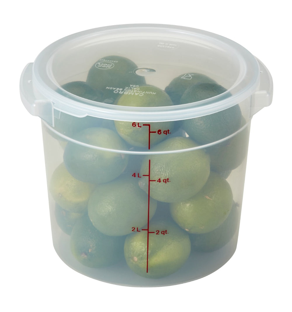 Cambro RFSC6PP Lid, Container, Translucent, Round