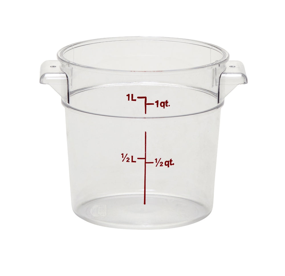 Cambro RFSCW1135 Food Storage Container, Round, Camwear 1 qt.