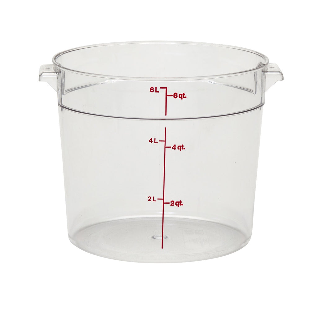 Cambro RFSCW6135 Food Storage Container, Round, Camwear 6 qt.