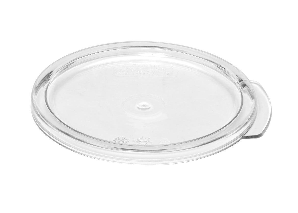 Cambro RFSCWC1135 Camwear Round Food Storage Container Seal Cover - fits 1 qt. - Clear