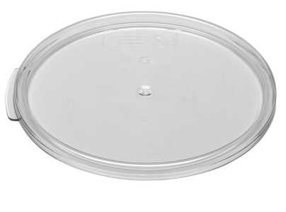 Cambro RFSCWC1135 Camwear Round Food Storage Container Seal Cover - fits 1 qt. - Clear