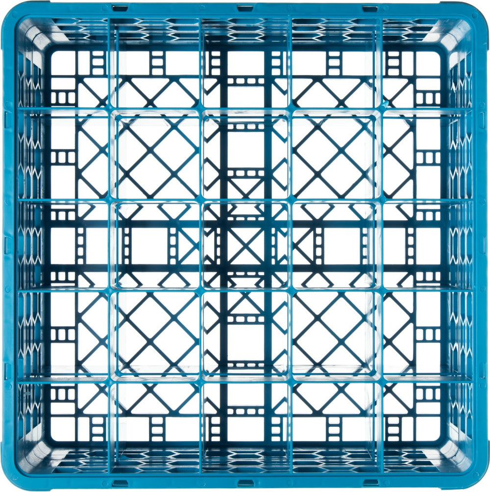 Carlisle RG25-214 OptiClean 25-Compartment Dishwasher Glass Rack - Blue