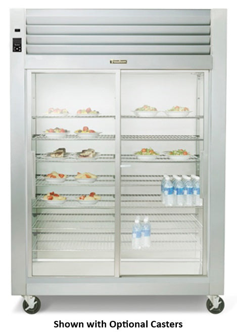 Traulsen RHT232WUT-FSL Spec-Line 2-Section 2 Glass Slide Door Reach-In Refrigerator 58" - 49 cu. ft. - 115v