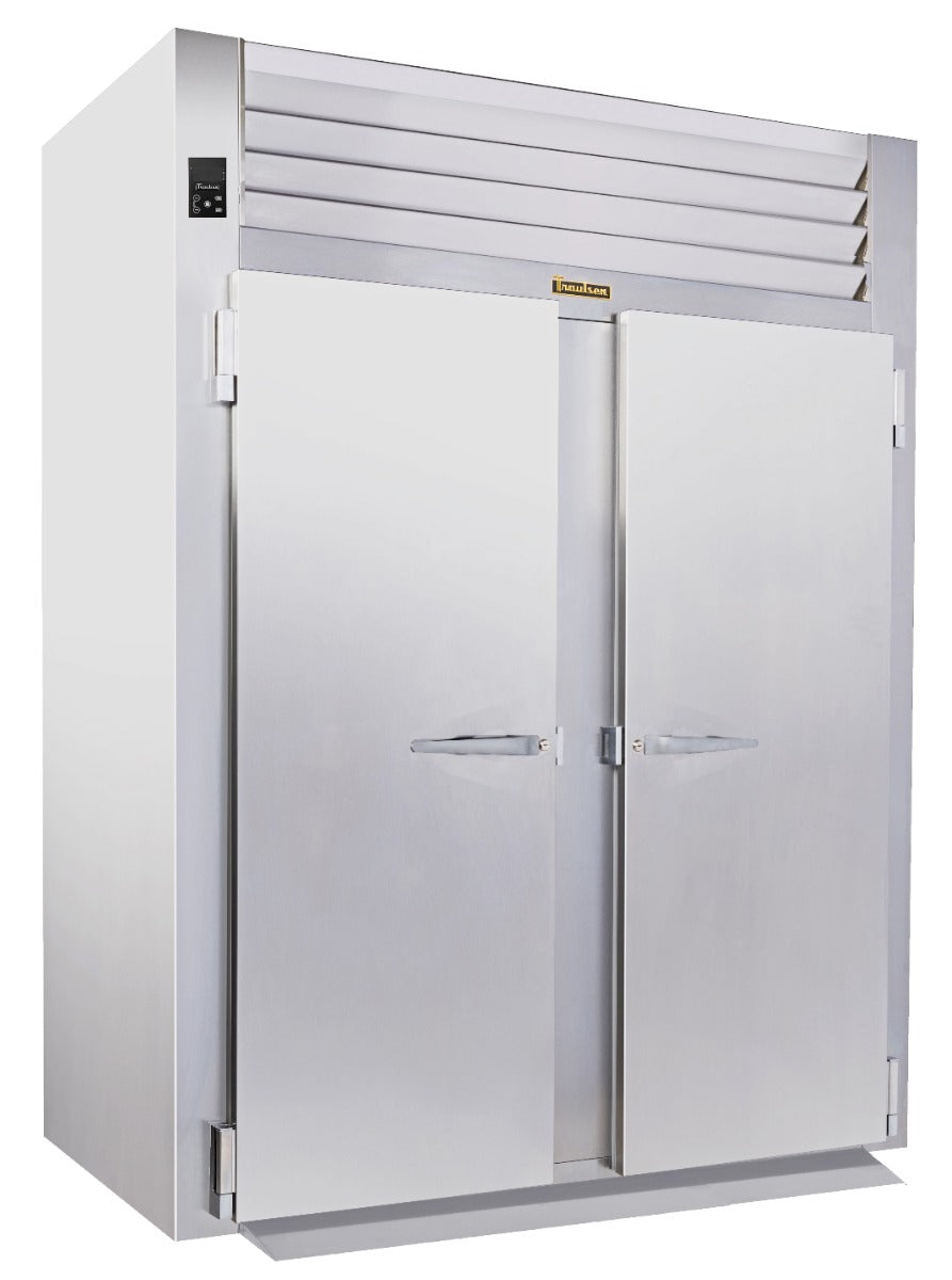 Traulsen RIH232H-FHS Spec-Line 2-Section 2 Solid Door Roll-In Heated Holding Cabinet 68" - Accepts 72"H Racks - 79.46 cu. ft. - 208-230/115v