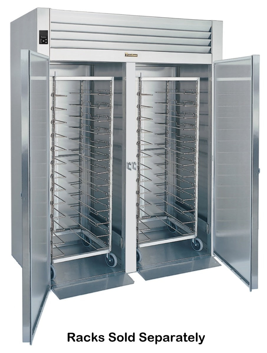 Traulsen RIH232H-FHS Spec-Line 2-Section 2 Solid Door Roll-In Heated Holding Cabinet 68" - Accepts 72"H Racks - 79.46 cu. ft. - 208-230/115v