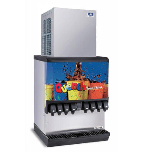 Manitowoc RNP0620W Nugget Style Water Cooled Ice Machine Head 22" - 613 lb./24 hr