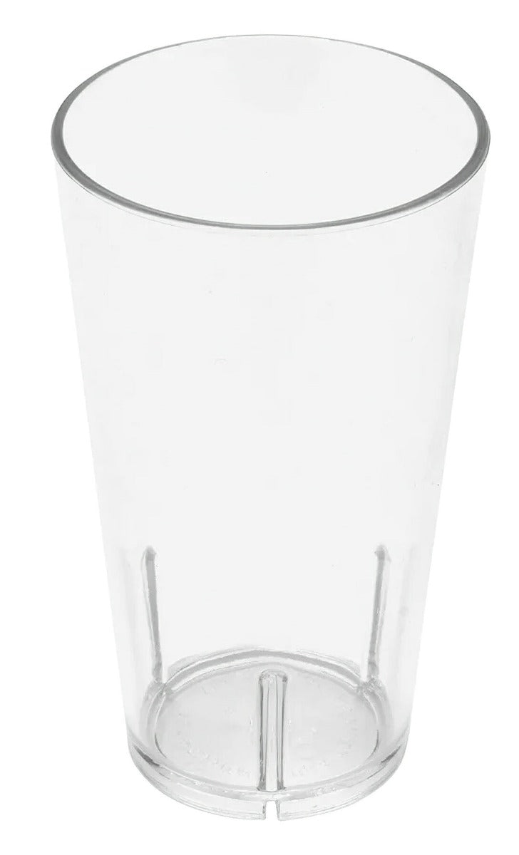 GET S-15-1-CL San Plastic Stackable Shaker / Tumbler 14 oz. - Clear - 24/Case