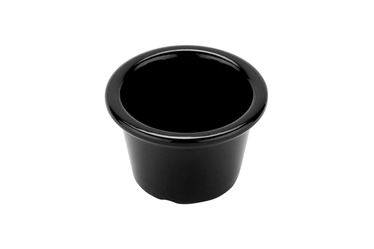 GET S-610-BK Melamine Smooth Ramekin 1.5 oz. - Black - 48/Case