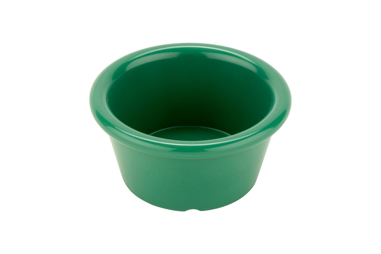 GET S-620-FG Diamond Mardi Gras Melamine Smooth Ramekin 2 oz. - Rainforest Green - 48/Case