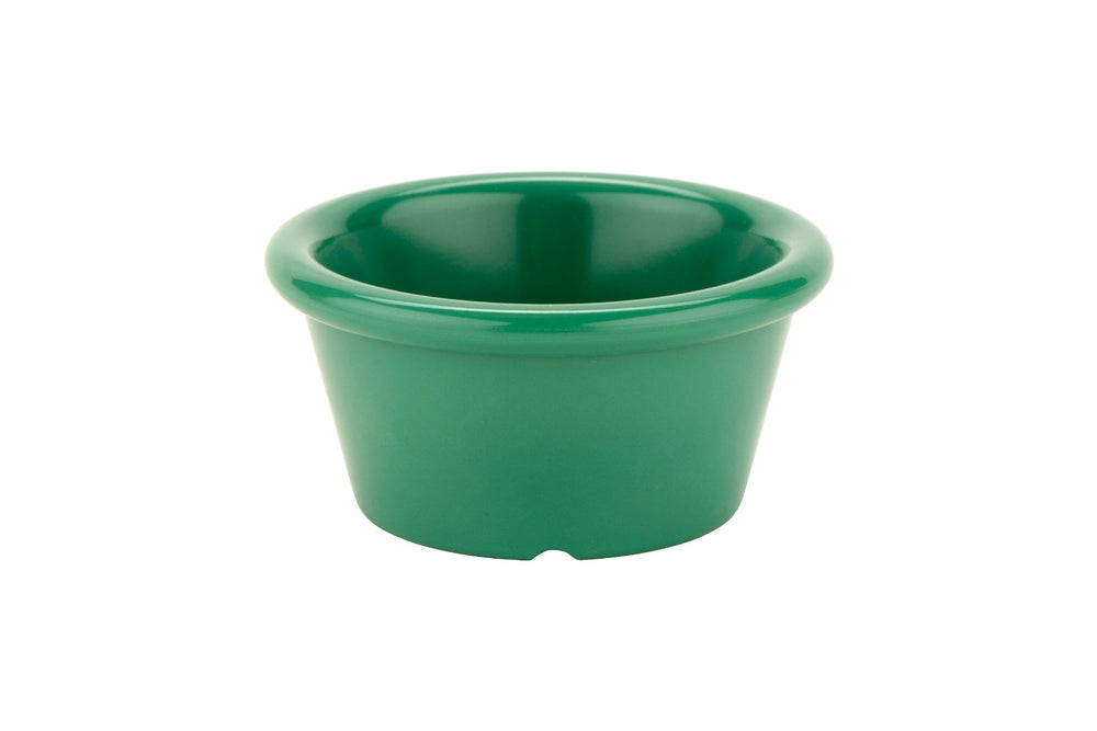 GET S-620-FG Diamond Mardi Gras Melamine Smooth Ramekin 2 oz. - Rainforest Green - 48/Case