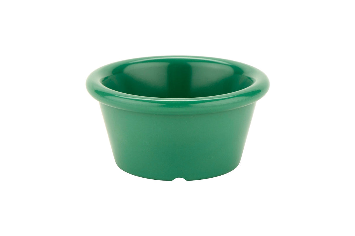 GET S-620-FG Diamond Mardi Gras Melamine Smooth Ramekin 2 oz. - Rainforest Green - 48/Case