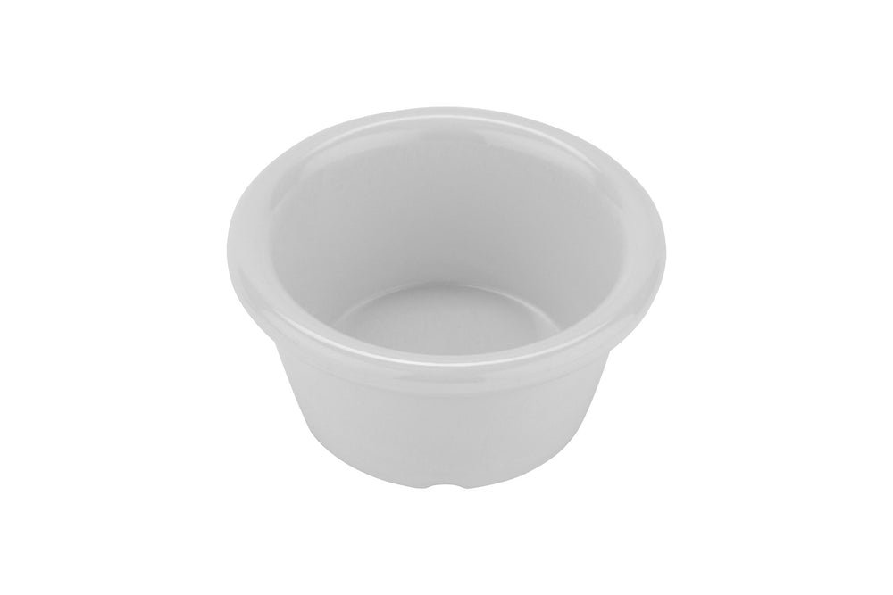 GET S-620-W Melamine Smooth Ramekin 2 oz. - White - 48/Case