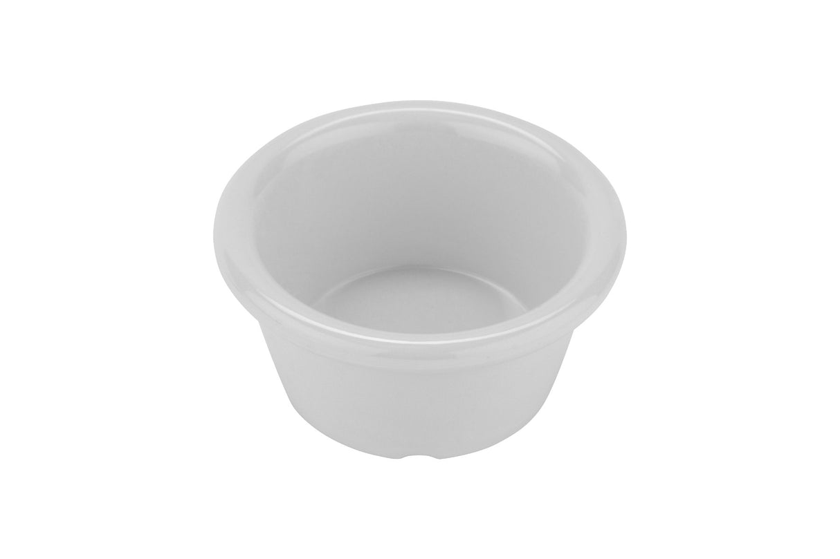 GET S-620-W Melamine Smooth Ramekin 2 oz. - White - 48/Case