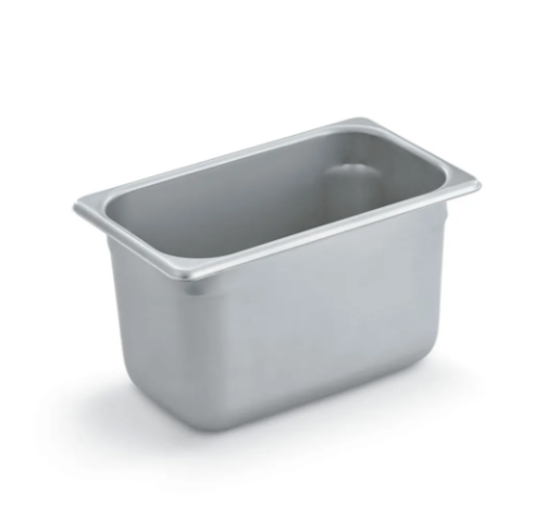 Vollrath S10066 Quarter Size Steam Table Food Pan, Stainless - 6/Case