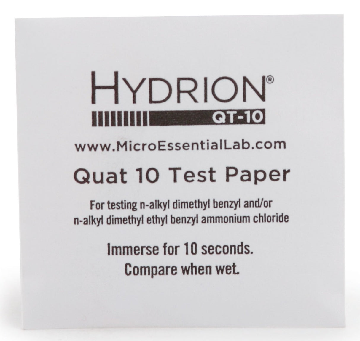 Royal Industries SANI QT10 Quaternary Sanitizer Test Kit - 20 Test Strips/Kit