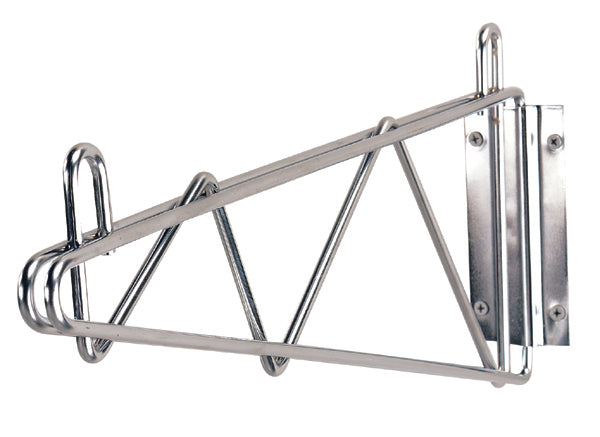 Advance Tabco SB-18 Special Value Single Mount Chrome Plated Wire Shelving Wall Bracket 18"