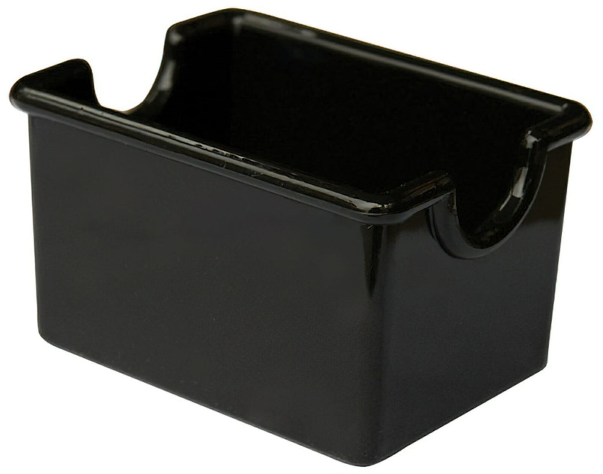 GET SC-66-BK Plastic Sugar Packet Holder / Sugar Caddy 3-1/2" x 2-1/2" x 2"H - Black - 24/Case