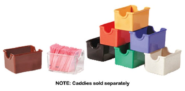 GET SC-66-BR Plastic Sugar Packet Holder / Sugar Caddy 3-1/2" x 2-1/2" x 2"H - Brown - 24/Case