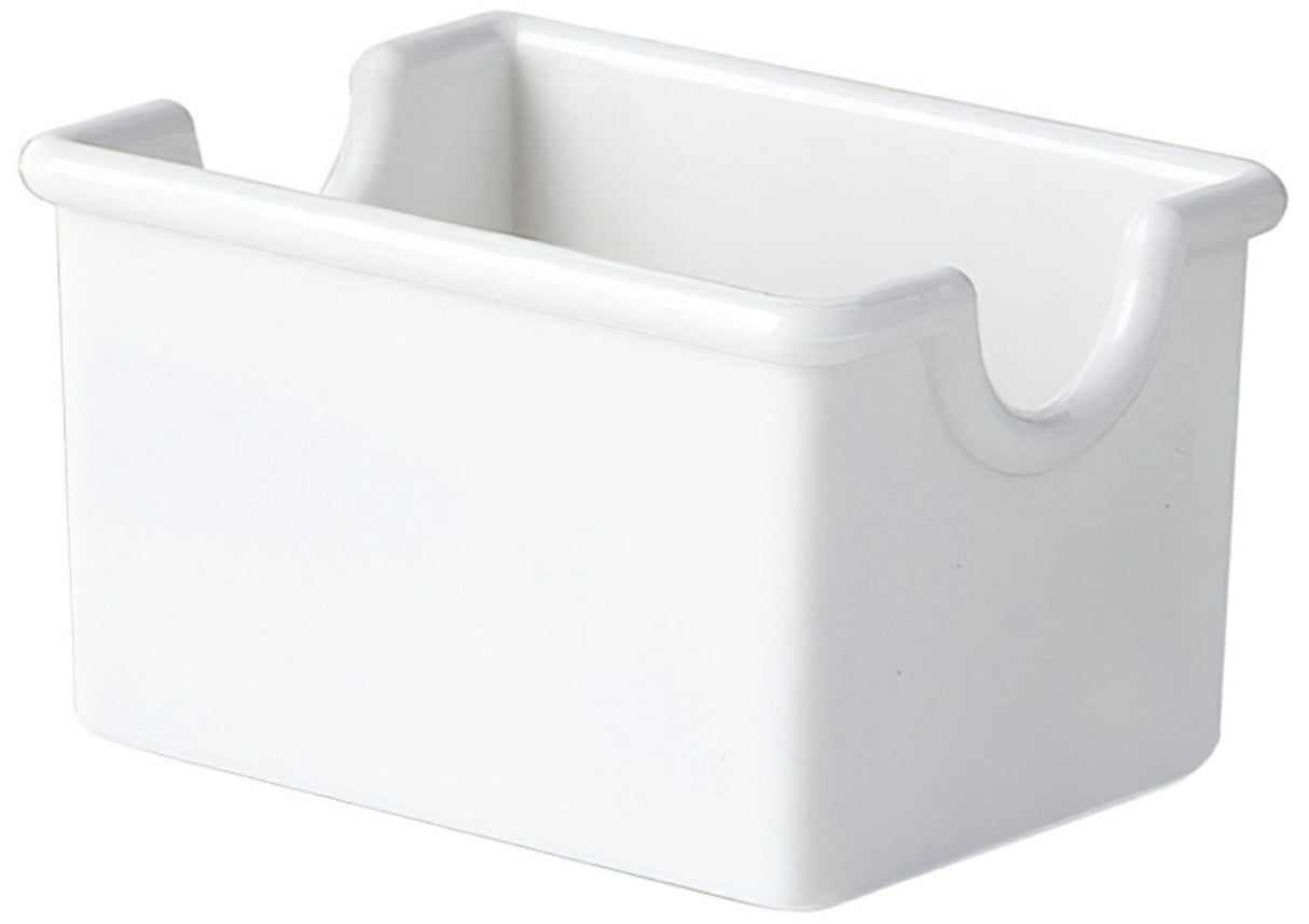 GET SC-66-W Plastic Sugar Packet Holder / Sugar Caddy 3-1/2" x 2-1/2" x 2"H - White - 24/Case
