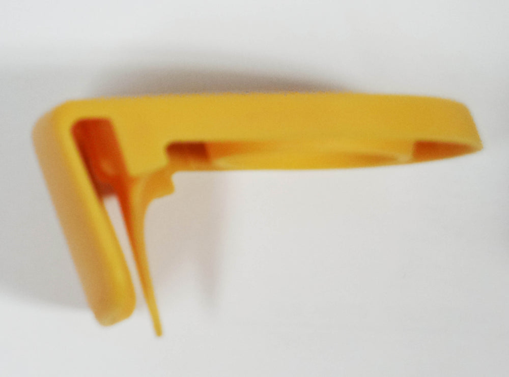 SC01 Margarita Clip Bottle Holder for Slant Angled Glass - Yellow - No Logo