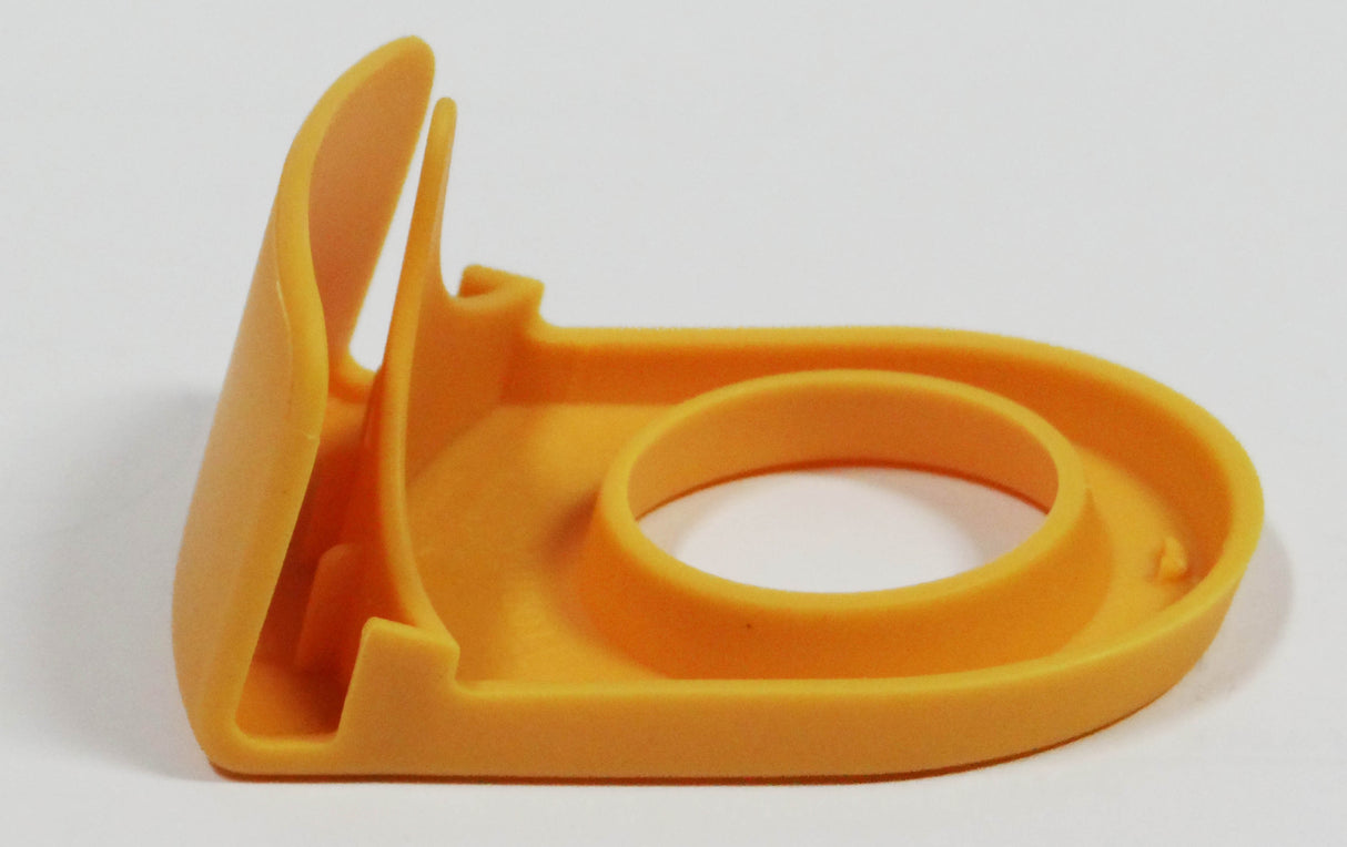 SC01 Margarita Clip Bottle Holder for Slant Angled Glass - Yellow - No Logo