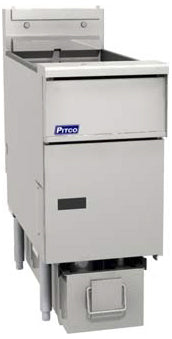 Pitco SE14S-1FD-SSTC Solstice Floor Electric Fryer with Solid State Controls and Under-Fryer Drawer Filtration 40-50 lb./cap - 208v/3-ph, 17kW