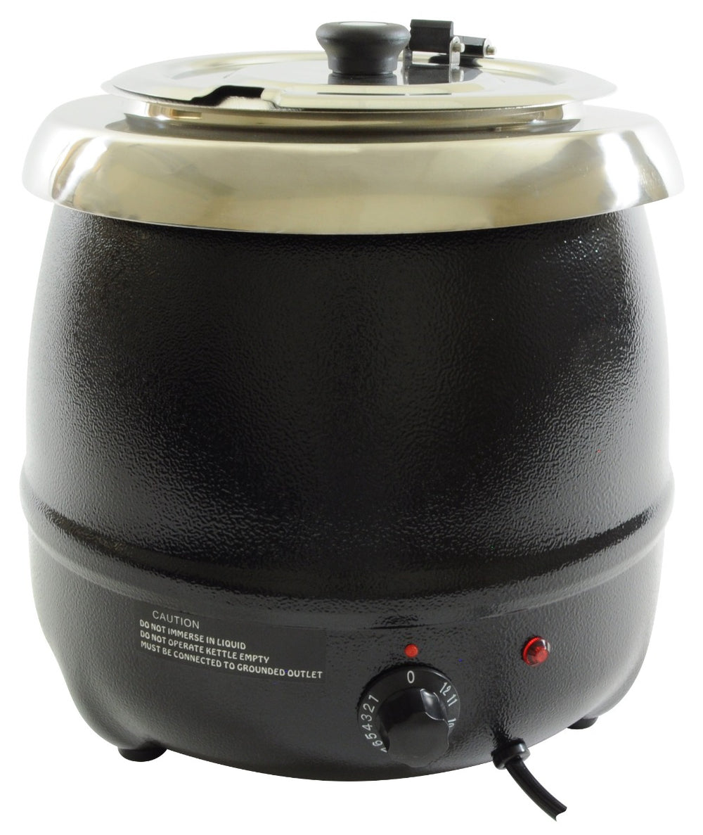 Thunder Group SEJ35000C Countertop Electric Soup Warmer with Adjustable Temperature Controls 10-1/2 qt. - 120V