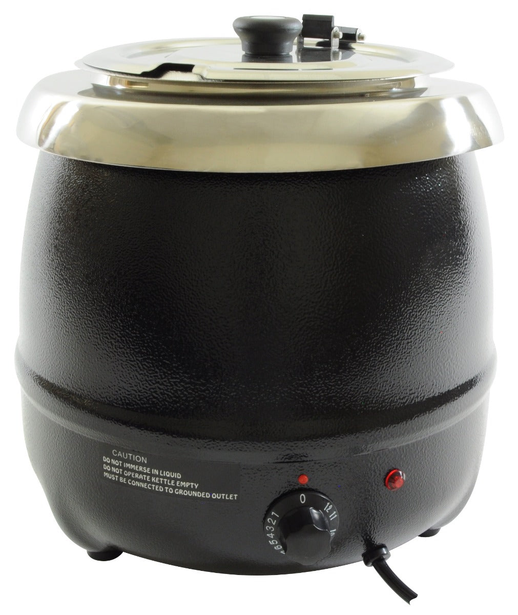 Thunder Group SEJ35000C Countertop Electric Soup Warmer with Adjustable Temperature Controls 10-1/2 qt. - 120V