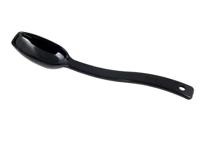 Cambro SPO8CW110 8" Notched Deli Spoon - Black - 12ea/Case