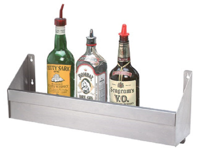 Advance Tabco SRK-3-X Special Value Underbar Basics Stainless Steel Heavy Duty Single Tier Speed Rail 6" - (9-10) Bottle Capacity