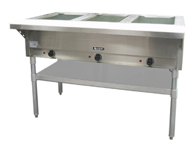 Adcraft ST-120/3 3-Well Electric Steam Table with Cutting Board 48-1/2" - 120v, 2250 Watt