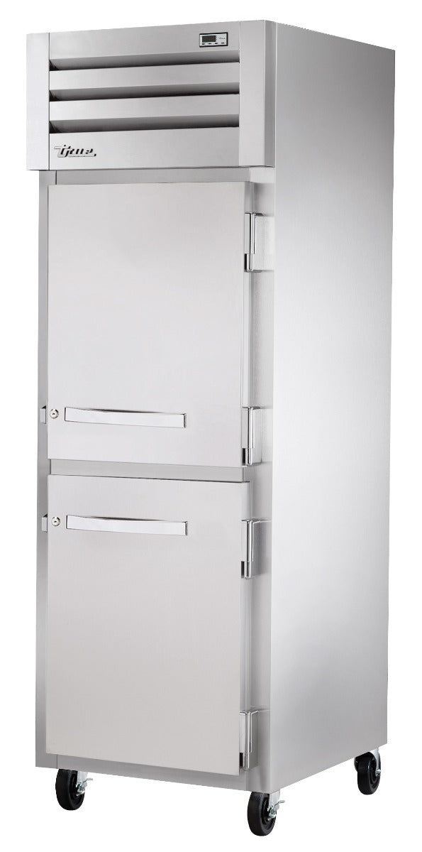 True STA1R-2HS-HC Spec Series 1-Section 2 Solid Half Door Reach-In Refrigerator 27" - 31 cu. ft. - 115v