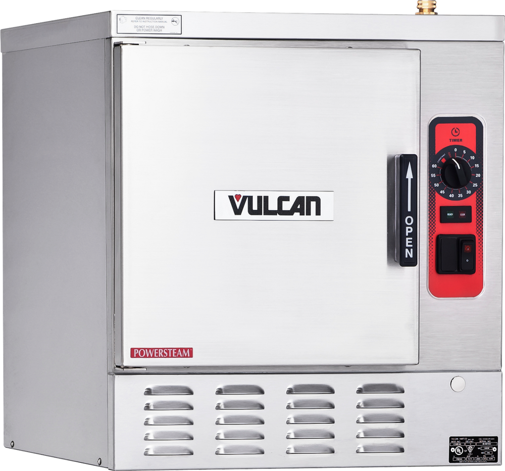 Clearance Vulcan C24EA5-PS-480 PowerSteam Countertop Electric Convection Steamer with Professional Controls - 5 Pan Capacity - 480v