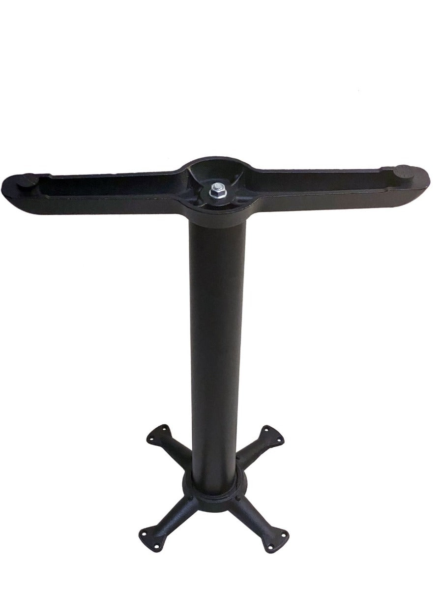 AAA Furniture Wholesale T0522 Black Cast Iron Dining Height Table Half Base 22" x 5" x 29-1/2"H