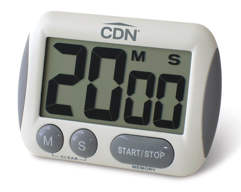 CDN TM15 Extra Big Digit 100 Minute Digital Timer 2-1/2"W x 1-3/8"H - White