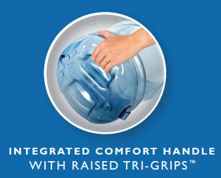 San Jamar SI6000 Saf-T-Ice Original Polycarbonate Ice Tote Ice 6 Gal. - Clear Blue