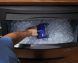 Manitowoc UDP0310A NEO Air Cooled Undercounter Dice Ice Machine with 119 lb. Bin 30" - 315 lb/24hrs