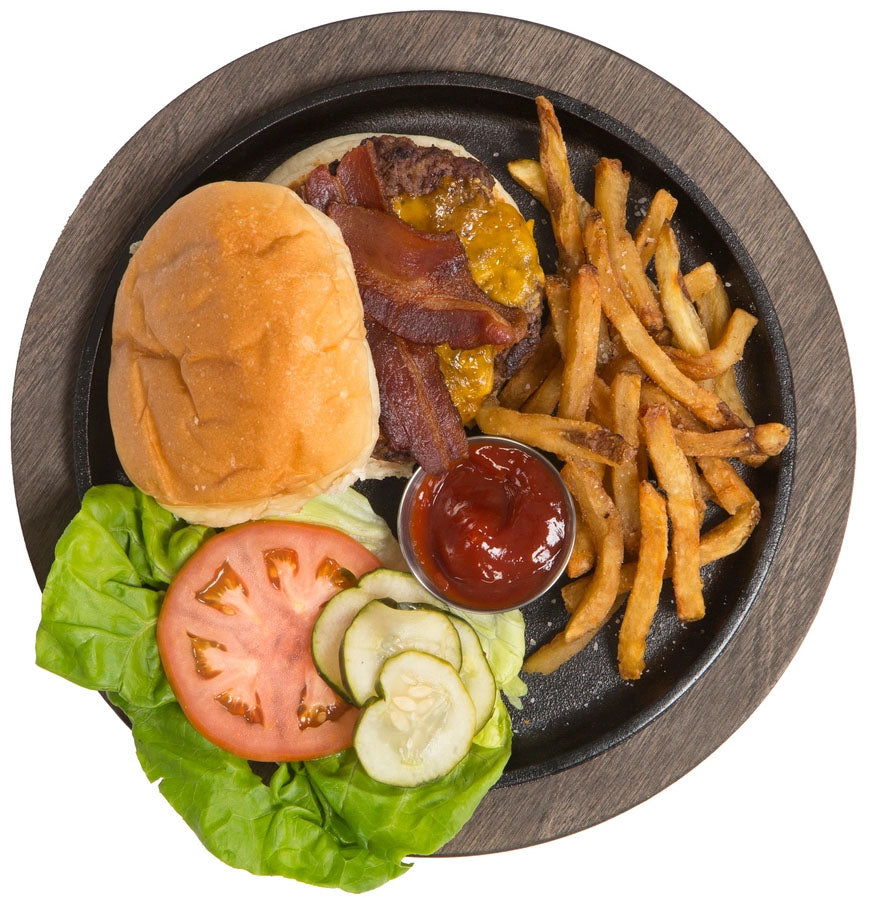 Lodge U7RP Round Wood Underliner with Walnut Finish 11-1/4" Dia. - for L70GH3 Griddle