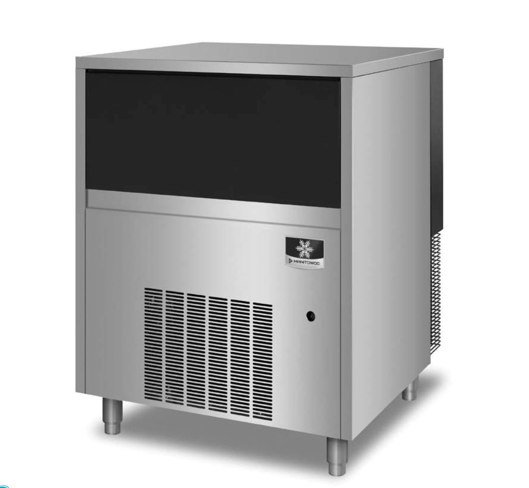 Manitowoc UFP0350A 400 lb Flake Ice Machine w/ Bin - 60 lb Storage, Air Cooled, 115v