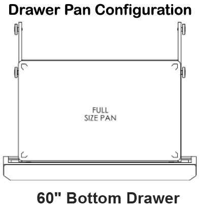 Traulsen UHT60-DD Undercounter Refrigerator Four Drawer 60"  - 115V