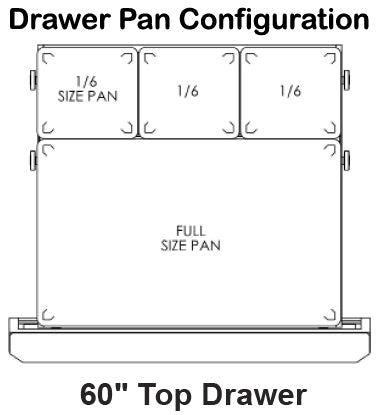 Traulsen UHT60-DD Undercounter Refrigerator Four Drawer 60"  - 115V