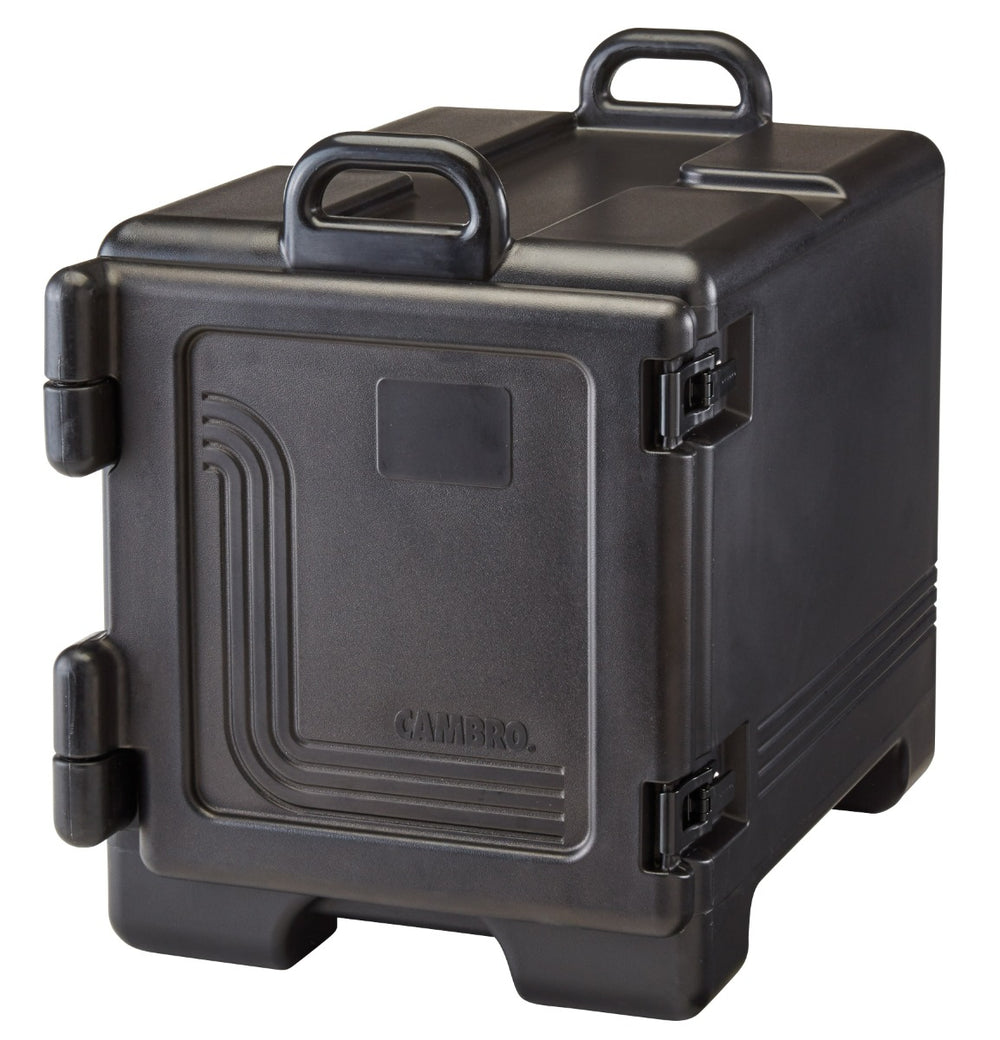Cambro UPC300110 Ultra Pan Carrier Front Loading Insulated Food Pan Carrier 17" 36 qt. - Black - (4) Full Size 2-1/2" Deep Pan Capacity
