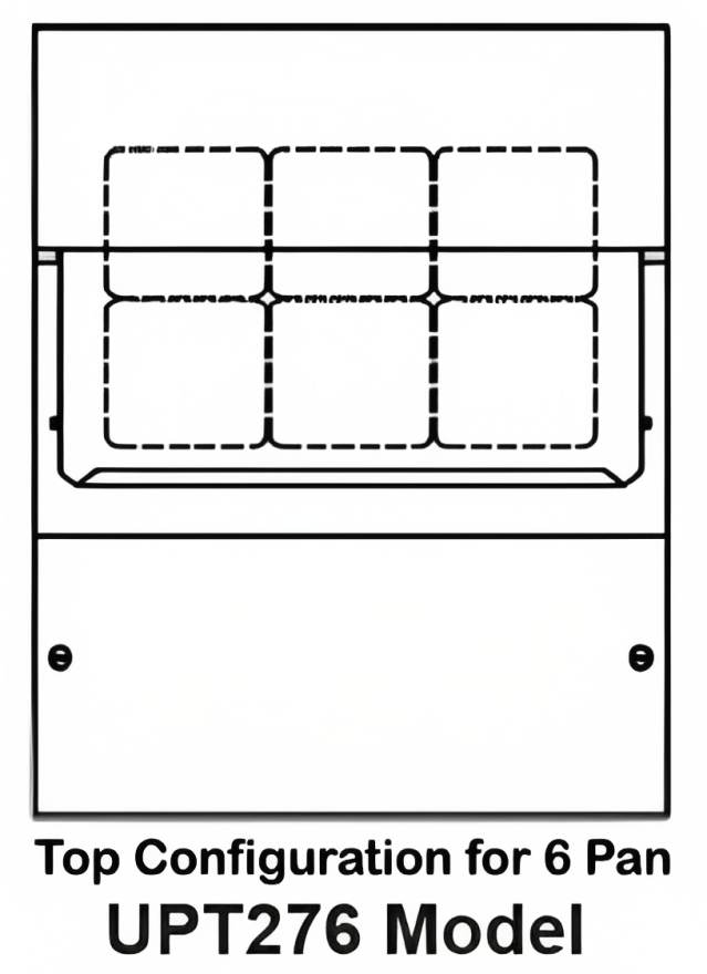 Traulsen UPT276-R-SB 1-Section 1 Right Hinged Door Refrigerated Salad/Sandwich Prep Table with Roll-Top Lid & Stainless Steel Back 27" - Holds (6) 1/6 Size Pans - 7.7 cu. ft. - 115v